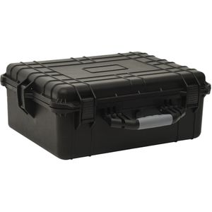 vidaXL Flightcase draagbaar 55x43x21 cm PP zwart