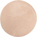 vidaXL-Vloerkleed-HUARTE-laagpolig-zacht-wasbaar-Ø-80-cm-roze