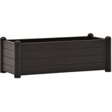 VidaXL Verhoogde Plantenbak 100x43x35 cm PP Antraciet