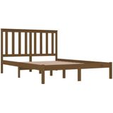 vidaXL Bedframe massief grenenhout honingbruin 200x200 cm