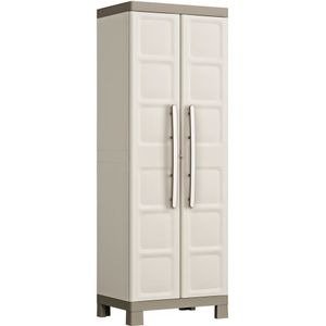 Keter Opbergkast met schappen Excellence 182 cm beige en taupe