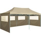 VidaXL Inklapbare Partytent 3x6m Staal Crème