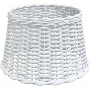 vidaXL Plafondlampenkap Ø45x28 cm wicker wit