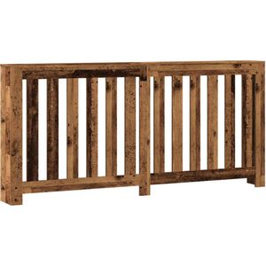 vidaXL Radiatorombouw 175x20x82 cm bewerkt hout oud hout
