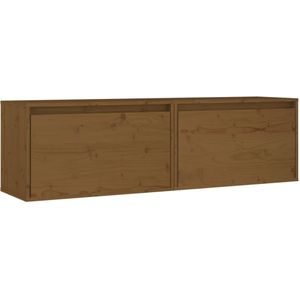 VidaXL-Wandkasten-2-st-60x30x35-cm-massief-grenenhout-honingbruin