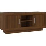 VidaXL Tv-meubel 102x35x45 cm - Bewerkt Hout - Bruineikenkleurig