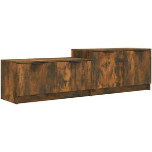 vidaXL-Tv-meubel-158,5x36x45-cm-bewerkt-hout-gerookt-eikenkleurig