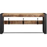 vidaXL Kapstok 80x35x35 cm massief ruw mangohout