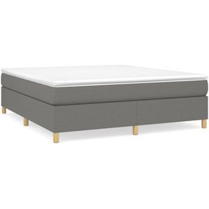 vidaXL-Boxspring-met-matras-stof-donkergrijs-160x200-cm