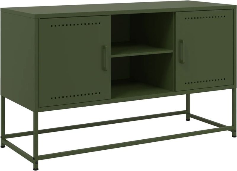 vidaXL - Hoge - kast - 36x39x107 - cm - staal - wit