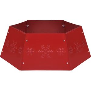 vidaXL Kerstboomrok Ø68x25 cm rood