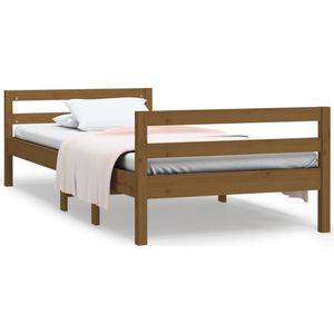 vidaXL-Bedframe-90x190-cm-massief-grenenhout-honingbruin