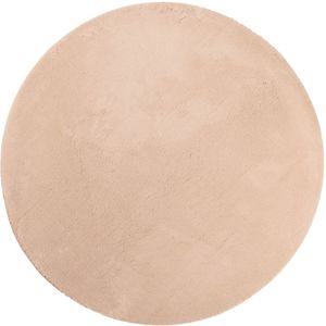 vidaXL-Vloerkleed-HUARTE-laagpolig-zacht-wasbaar-Ø-160-cm-roze