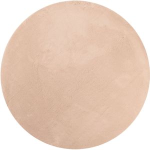 vidaXL-Vloerkleed-HUARTE-laagpolig-zacht-wasbaar-Ø-160-cm-roze