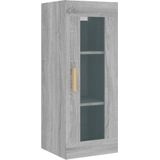 vidaXL Wandkast 34,5x34x90 cm grijs sonoma eikenkleurig