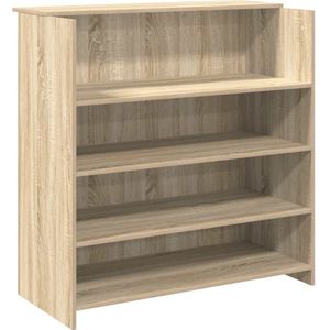 vidaXL Receptiebalie 100x50x103,5 cm bewerkt hout sonoma eikenkleurig