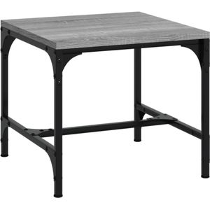 vidaXL Salontafel 50x50x35 cm bewerkt hout grijs