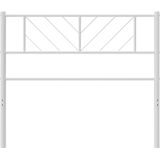 vidaXL - Hoofdbord - cm - metaal - wit