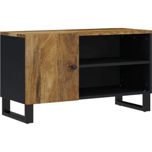 vidaXL Tv-meubel 80x33x46 cm massief mangohout en bewerkt hout