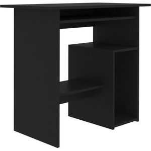 vidaXL Bureau 80x45x74 cm spaanplaat zwart