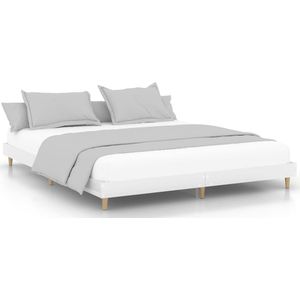 vidaXL-Bedframe-bewerkt-hout-hoogglans-wit-160x200-cm