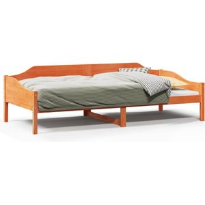 vidaXL - Bedframe - zonder - matras - massief - grenenhout - wasbruinx200 - cm