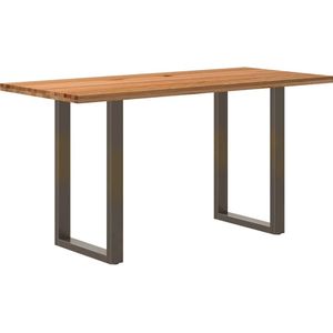 vidaXL Bartafel rechthoekig 180x80x92 cm massief eikenhout lichtbruin