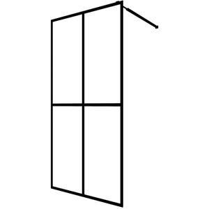 vidaXL Inloopdouchewand 140x195 cm mat gehard glas