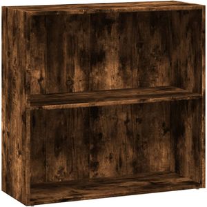 vidaXL Boekenkast 80x30x77 cm bewerkt hout gerookt eikenkleurig