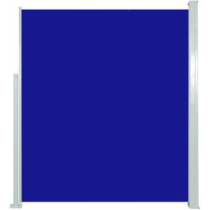 vidaXL Windscherm uittrekbaar 160x500 cm blauw