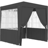 VidaXL Professionele Partytent met Wanden 2,5x2,5 m - Antraciet