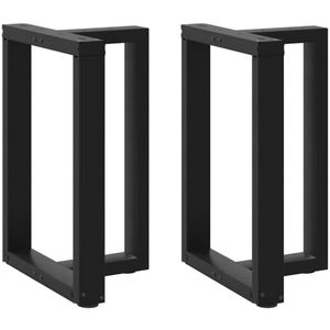 vidaXL - Eettafelpoten - 2 - st - T-vormigx35x() - cm - staal - zwart