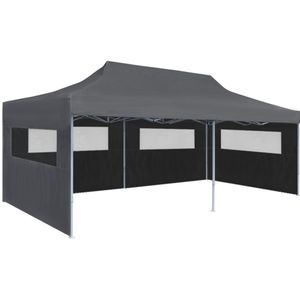 VidaXL Partytent Pop-up Inklapbaar 3x6m Antraciet