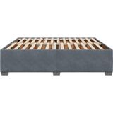 vidaXL Bedframe zonder matras 180x200 cm fluweel donkergrijs