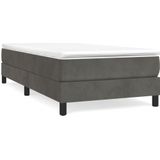 vidaXL-Boxspringframe-fluweel-donkergrijs-90x200-cm