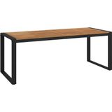 VidaXL Tuintafel U-vormige poten 200x90x75 cm Massief Acaciahout