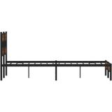 vidaXL Bedframe zonder matras bewerkt hout bruin eikenkleur 120x190 cm