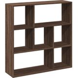 vidaXL Kamerscherm / boekenkast 102x29x103,5 cm hout bruin eikenkleur