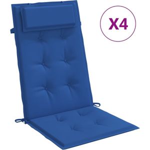 vidaXL-Stoelkussens-4-st-hoge-rug-oxford-stof-koningsblauw