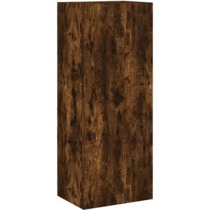 vidaXL Tv-wandmeubel 40,5x30x102 cm bewerkt hout gerookt eikenkleurig