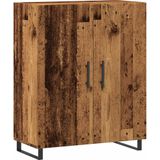 vidaXL - Dressoir,5x34x90 - cm - bewerkt - hout - oud - houtkleurig