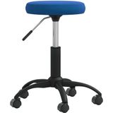 vidaXL - Massagekruk - fluweel - blauw