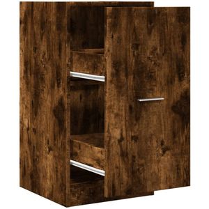 vidaXL Apothekerskast 40x41x77,5 cm bewerkt hout gerookt eikenkleurig