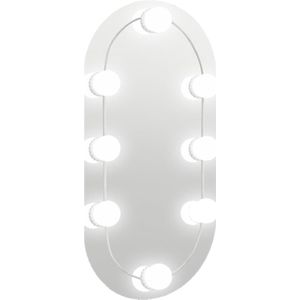 vidaXL-Spiegel-met-LED-verlichting-40x20-cm-glas-ovaal