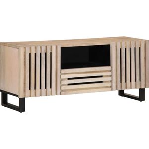 vidaXL Tv-meubel 100x34x46 cm massief mangohout