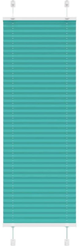 vidaXL Plissé rolgordijn 45x150 cm stofbreedte 44,4 cm petrol groen