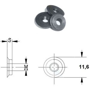 RS tools - Ring Ø 11,6 x 1,5 x 4 mm. - 09.656