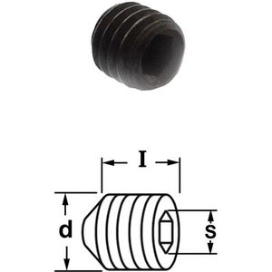 CMT ORANGE TOOLS - CMT Inbusbout - M5 x 5 mm - Conisch Drukvlak