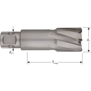 Rotec - Rotec HM kernboor, 'Hard-Line', UNI19, ø60x55 - 546.0601