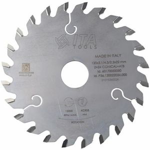 SchellekensTools x ITA - (M) Scoring Blade D=120 F= 22 Z= 24 K=3,1-4,3 P=2,2 CON-ALT5° - P36.120022024.000